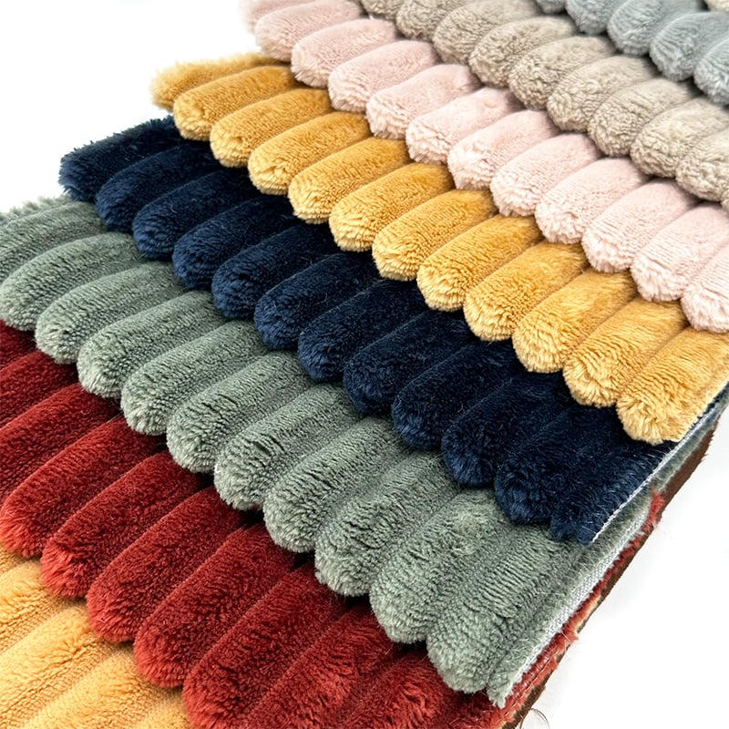 Wejoy 250 g/m² 280 g/m² polyester bred vandladet corduroy sofa pude dækselstof