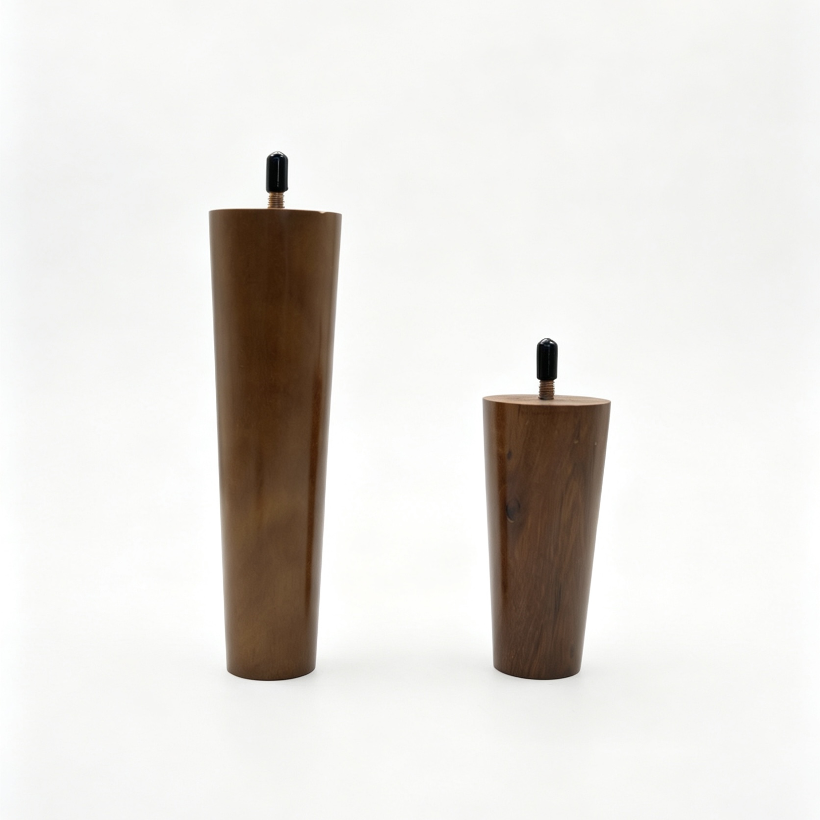 Gambe per mobili in legno affusolate Wejoy, gambe per divani e tavoli in legno massello, piedini di ricambio per mobili per divano, poltrona e mobiletto, altezze disponibili: 12 cm e 20 cm, singolo pezzo