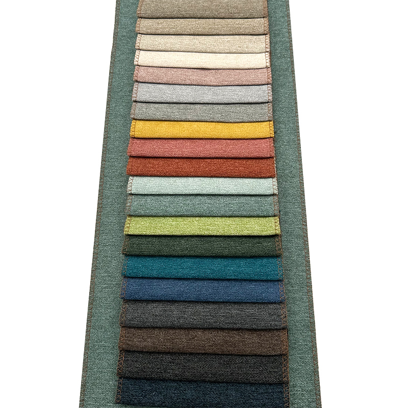 Wejoy Home Deco Textile 100% Polyester 260gsm Linen Look Fabric Washable Linen Upholstery Fabric