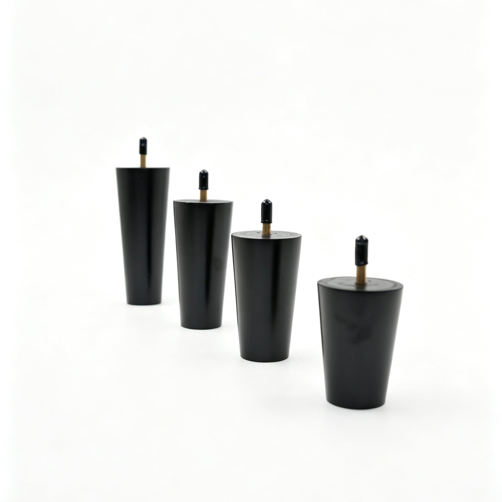 Gambe Wejoy per mobili in legno affusolate, gambe in legno massello per divano, gambe di ricambio per divano, piedini per divano stile mid-century modern, gambe per mobiletto, ideali per progetti fai-da-te. Disponibili in altezze: 8 cm, 10 cm, 12 cm e 15 cm. Vendute singolarmente.