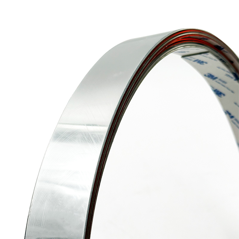 Strisce adesive per bordi argentate Wejoy, strisce decorative autoadesive, bordi in acrilico