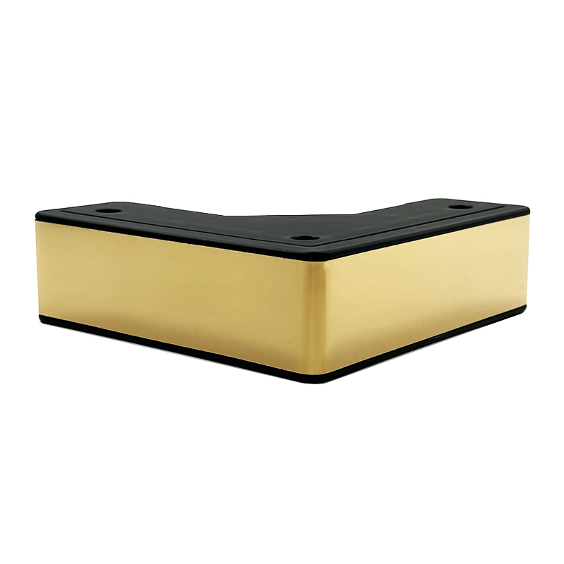 Wejoy Good Price 4.5cm Height Mirror Plate Corner Leg Plastic Leg for Furniture Sofa