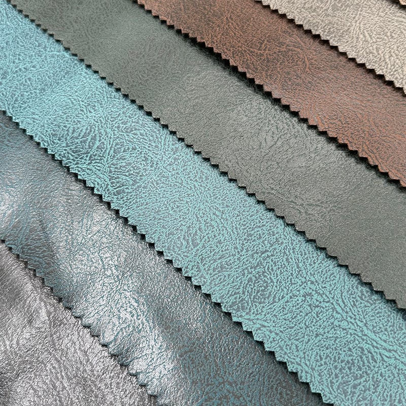 Wejoy engros 250 g/m² polyester-PU-læderstof til sofa-polstring