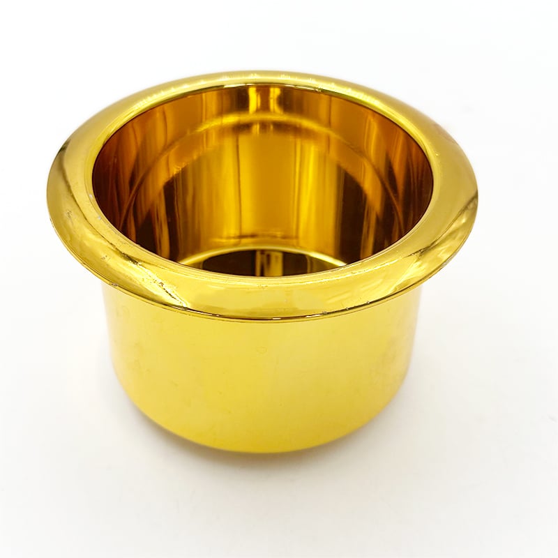 Wejoy Gold Plastic Sofa Cup Holder Furniture Accessories Chair Cup Holder for Recliner Home Theater Armrest Cup Holder Golden Plastic Drink Holder