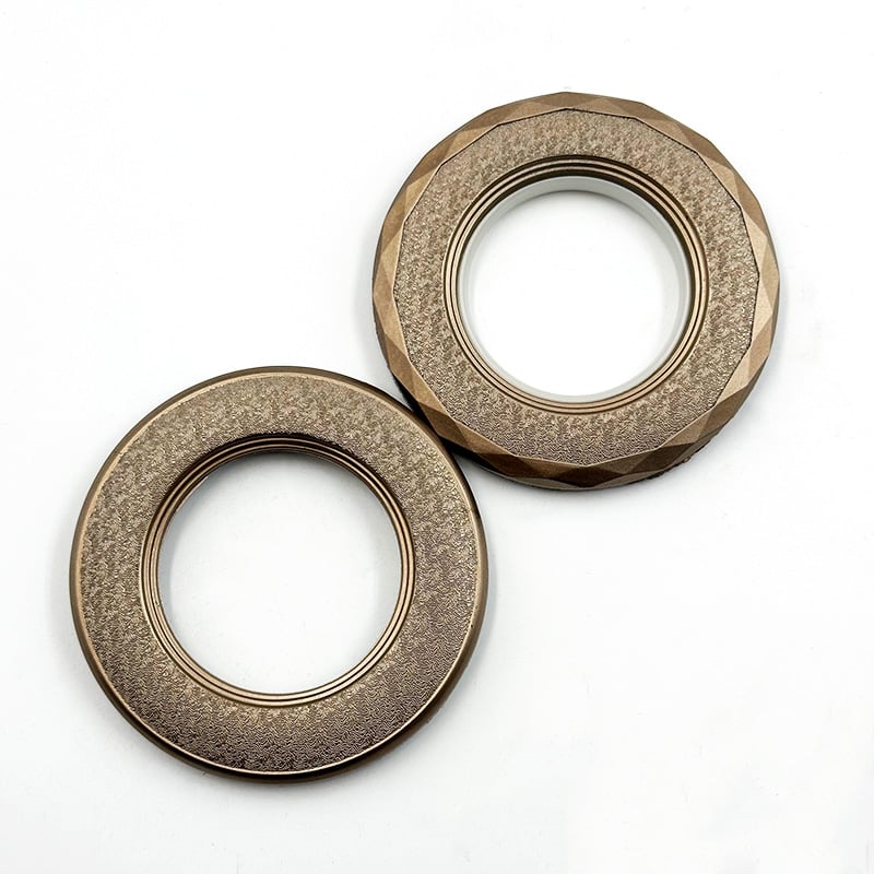 Wejoy 新商品 カーテン布用アイレット（金属環）・ダイヤモンドカット仕様・明るいカラフルデザイン・静音・滑らかなカーテン布用バックルリング