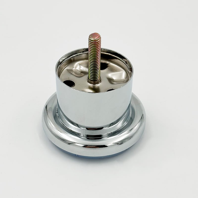 Wejoy Customized Chrome Silver Circular square Metal Table Legs for Table Furniture