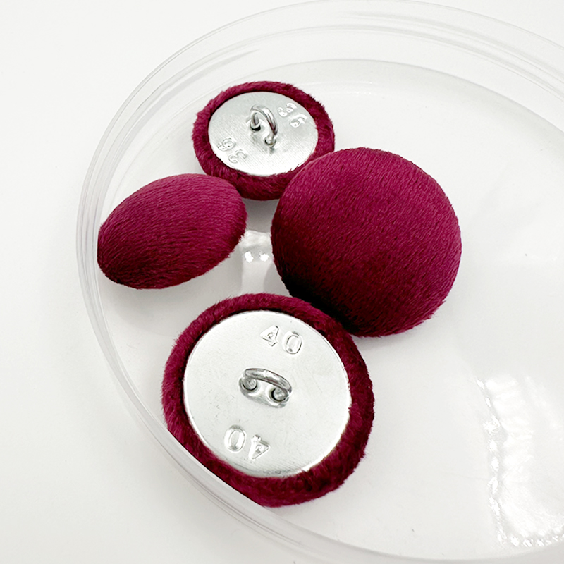 WejoyHigh Quality Velvet Fabric Button Cover for Hand Sewing DIY Ladies Clothing and Soft Upholstery Decorative Buttons