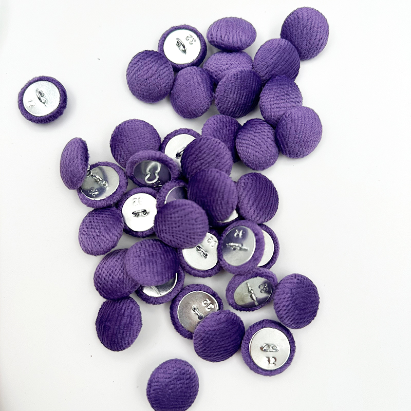 Wejoy New Wholesale Fabric Cover Aluminum Button for Garment Dress Shirt Sofa