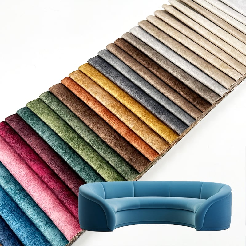 Wejoy Custom Weight Printed Velvet Fabric Wholesale Upholstery Supplier High Quality Durable 100% Polyester Furniture Textile for Sofa Cushion Chair Home Commercial Projects