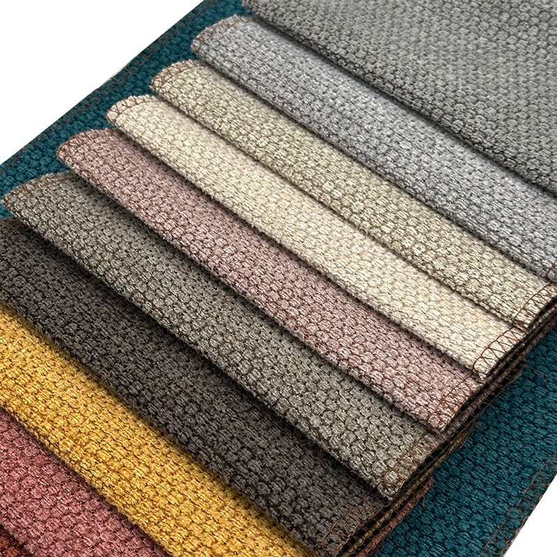 Wejoy Polyester 260gsm Faux Linen Fine Velvet Chenille Fabric for Sofa Decor