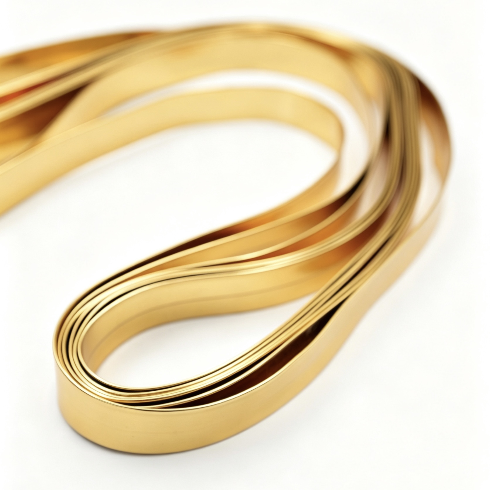 Wejoy PVC randbandjieband, goue kleur, nie selfklevend nie, vir meubels, randversiering vir 5–50 mm, buigsaam, vir kasrande, vir kombuisplaat, DIY versierende randversiering, enkele rol