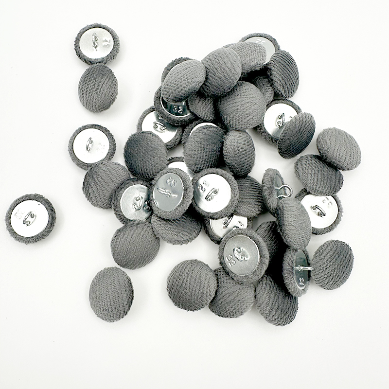 Wejoy New Wholesale Fabric Cover Aluminum Button for Garment Dress Shirt Sofa
