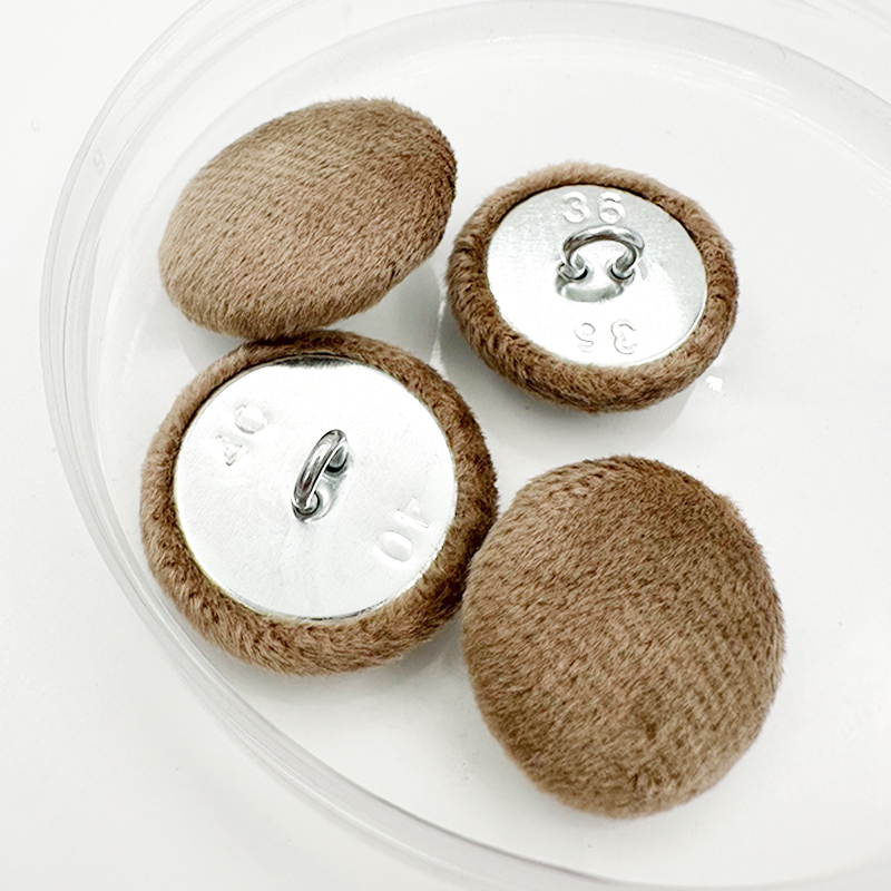 Wejoy Furniture Accessories Metal Decorative Button for Sofa with Velvet Fabric