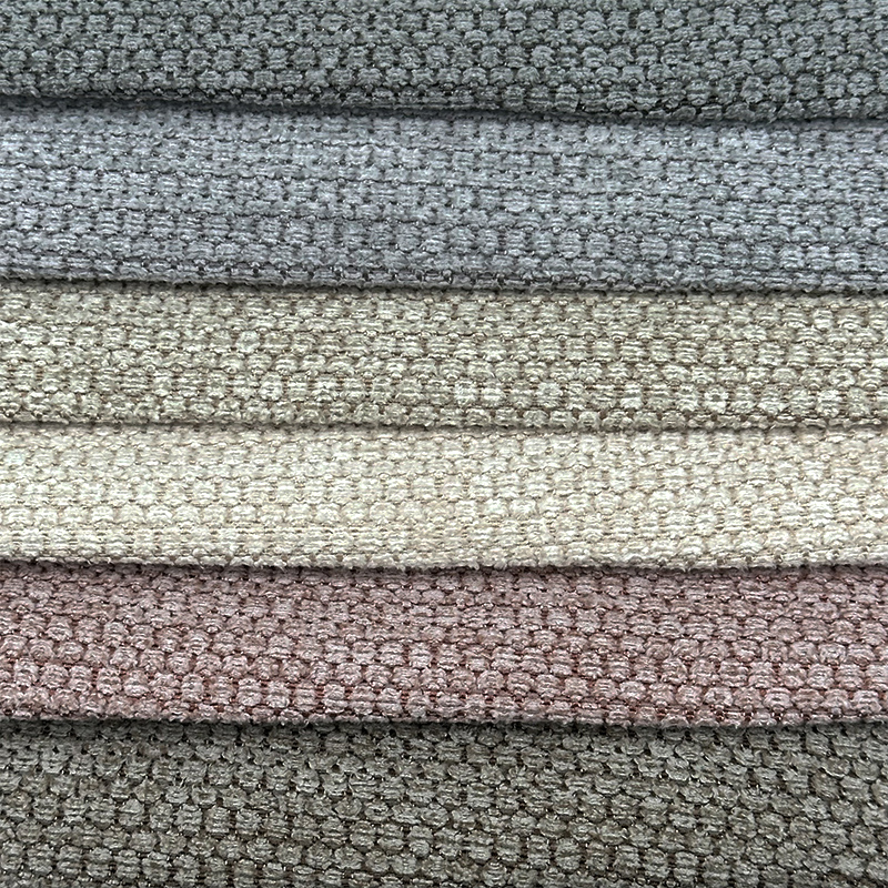 Wejoy Polyester 260gsm Faux Linen Fine Velvet Chenille Fabric for Sofa Decor