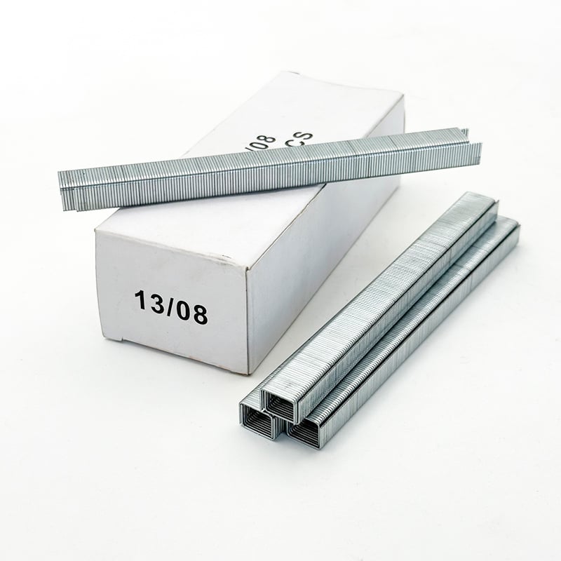 Đinh bấm Wejoy mã 1308, chiều dài chân 8 mm, mạ kẽm, dùng cho búa đóng đinh thủ công, đinh bấm dây mảnh, đầu đinh bấm hình vòm, dùng trong bọc nệm, đồ nội thất, vải, gia công gỗ và phụ kiện cơ khí