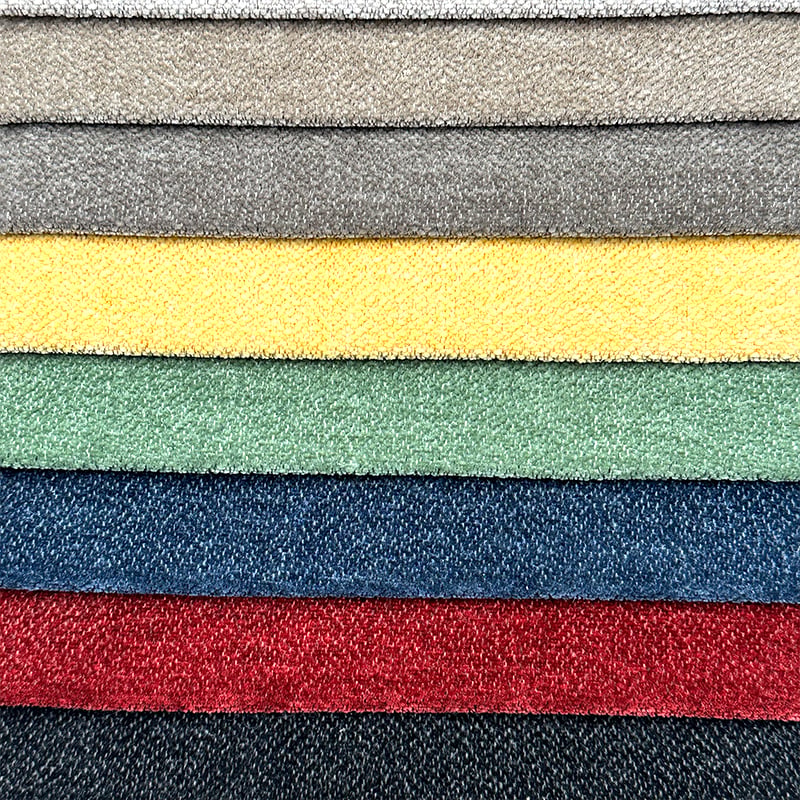 Wejoy社製400gsm・100％ポリエステル製ヤーンダイド平織チェニール生地（ホームテキスタイル用）