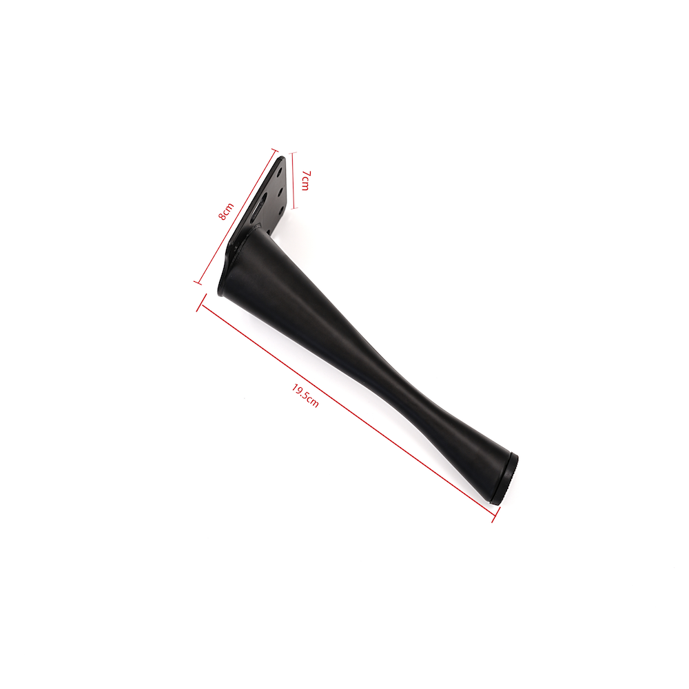 Wejoy Black Metal Sofa Legs 195mm Height Furniture Replacement Legs Modern TV Cabinet Stand Support Heavy Duty Furniture Hardware Parts