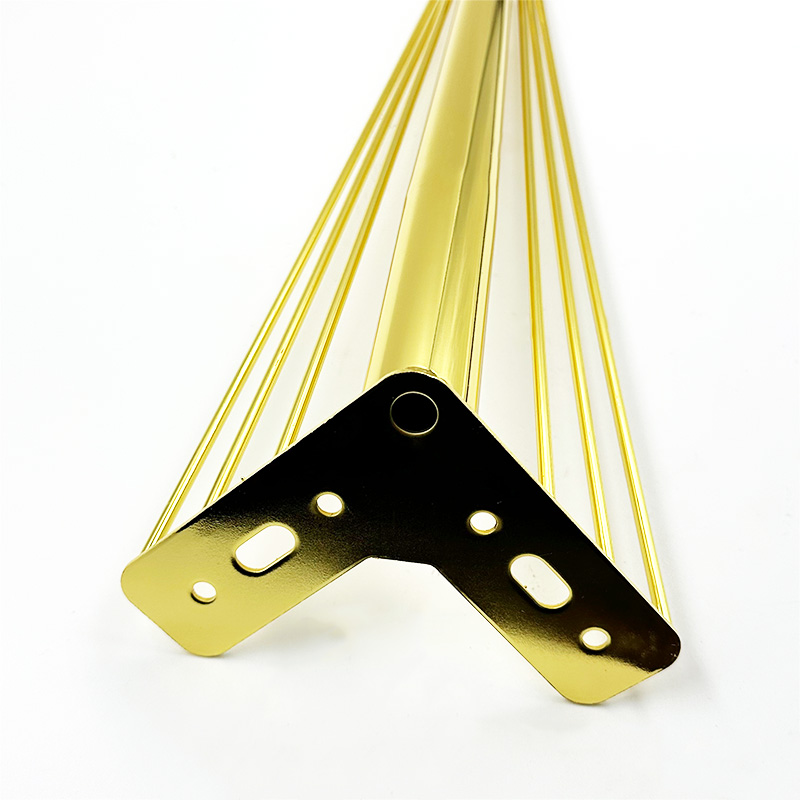 Wejoy Factory Customized Size Gold Stainless Steel Metal Legs for TV Cabinet