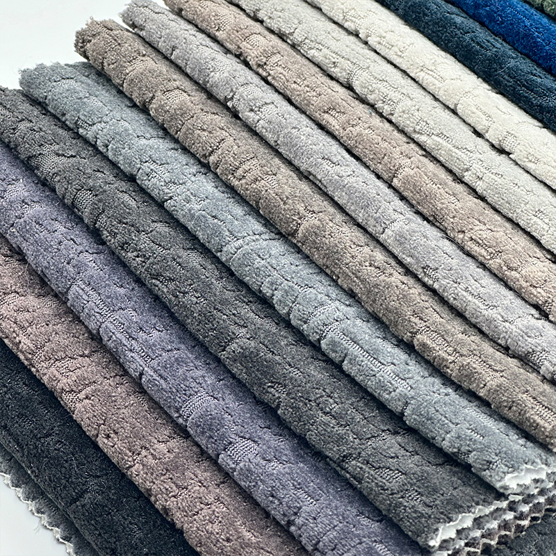 Wejoy Ny Elastisk Bomuld Imitationsfløjls Bagvendt Jakkar Dørsten Mønster Chenille Stoffer Sofa Stoffer