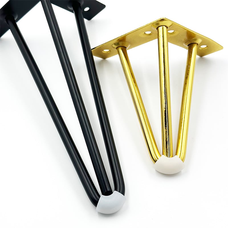 Wejoy Modern New Style Golden Furniture Table Cabinet Foot Sofa Metal Gold Leg Triangle Feet for Best Selling Decorative Chair Legs