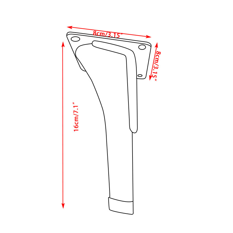 Wejoy Manufacturer Golden Chrome Metal Iron Sofa Legs Feet for Furniture