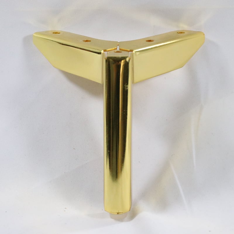 Wejoy High Quality Luxury Chrome & Gold Metal Triangle Sofa Legs Sofa Accessories Furniture Hardware
