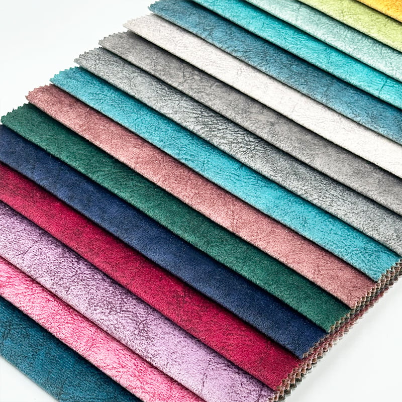 Wejoy Custom Composite Base Fabric Printed Velvet Sofa Furniture Fabric Wholesale Upholstery Supplier High Quality 100% Polyester Holland Velvet for Cushion Chair Home Decor Commercial Projects