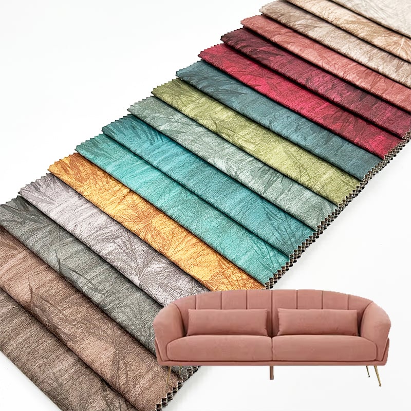 Wejoy Home Textile Velvet Sofa Fabric Upholstery Wholesale Supplier High Quality New Design TC Backing Printed Sofa Fabric for Furniture Cushion Upholstery Home Decor Commercial Projects