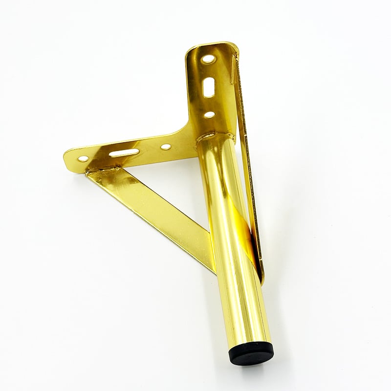 Gambe per mobili Wejoy, colore oro, altezza 15 cm, in metallo rinforzato