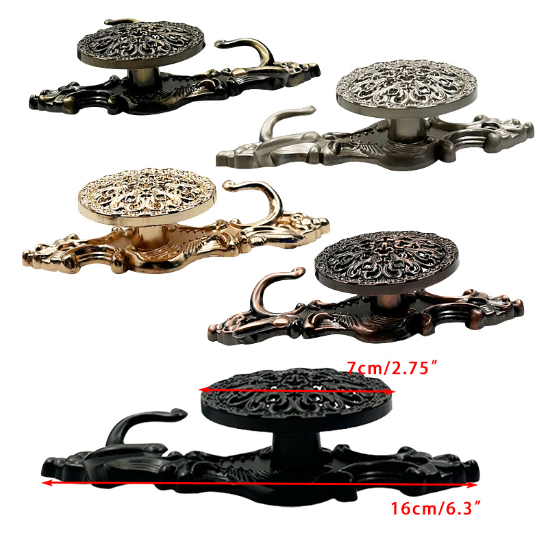 Wejoy Furniture Accessories Curtain Metal Accessories Modern Zinc Alloy Iron Single Diamond Curtain Hook