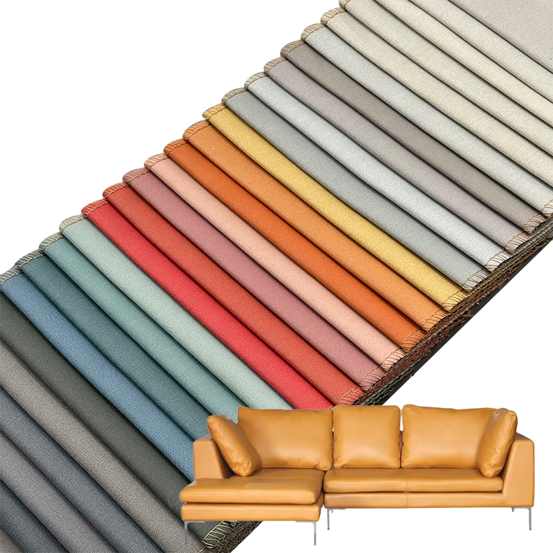 Wejoy Fabrik 260 gsm Polyester Printet Faux Læderstof til Sofa Pude
