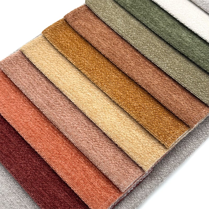 Wejoy 260g Chenille Fabric 100% Polyester Upholstery Fabric for Sofa Furniture Soft Textured Wide Width 150cm 280cm
