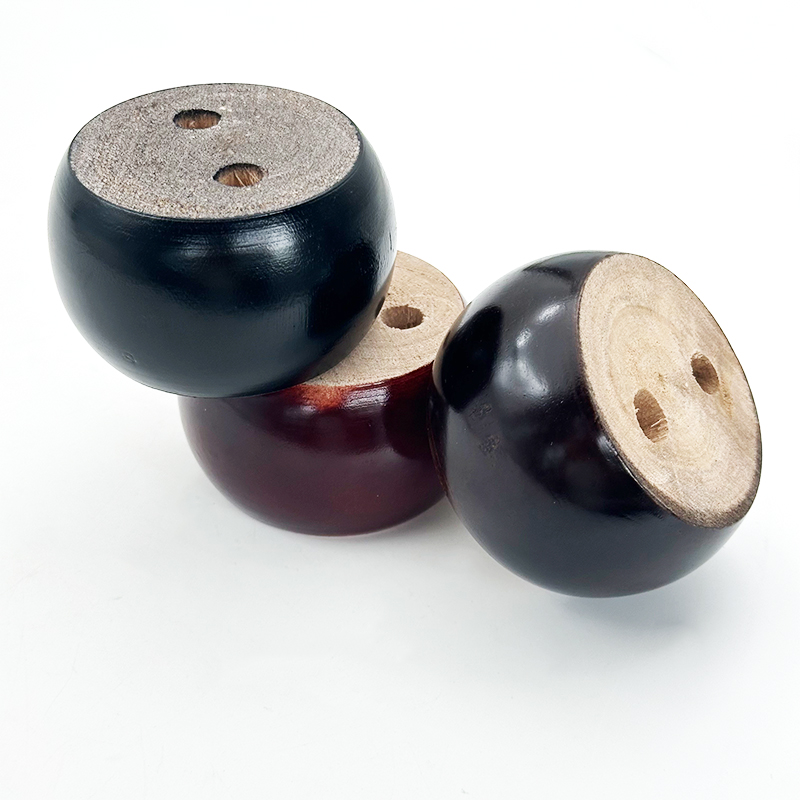 Wejoy Customized Three Color Choices 4.5cm Height Round Wooden Legs for Table Cabinet