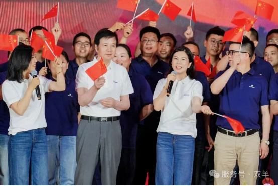The 40th anniversary celebration of Shuangyang group commended the advanced and released the brand of "Tongxin pilot vanguard"