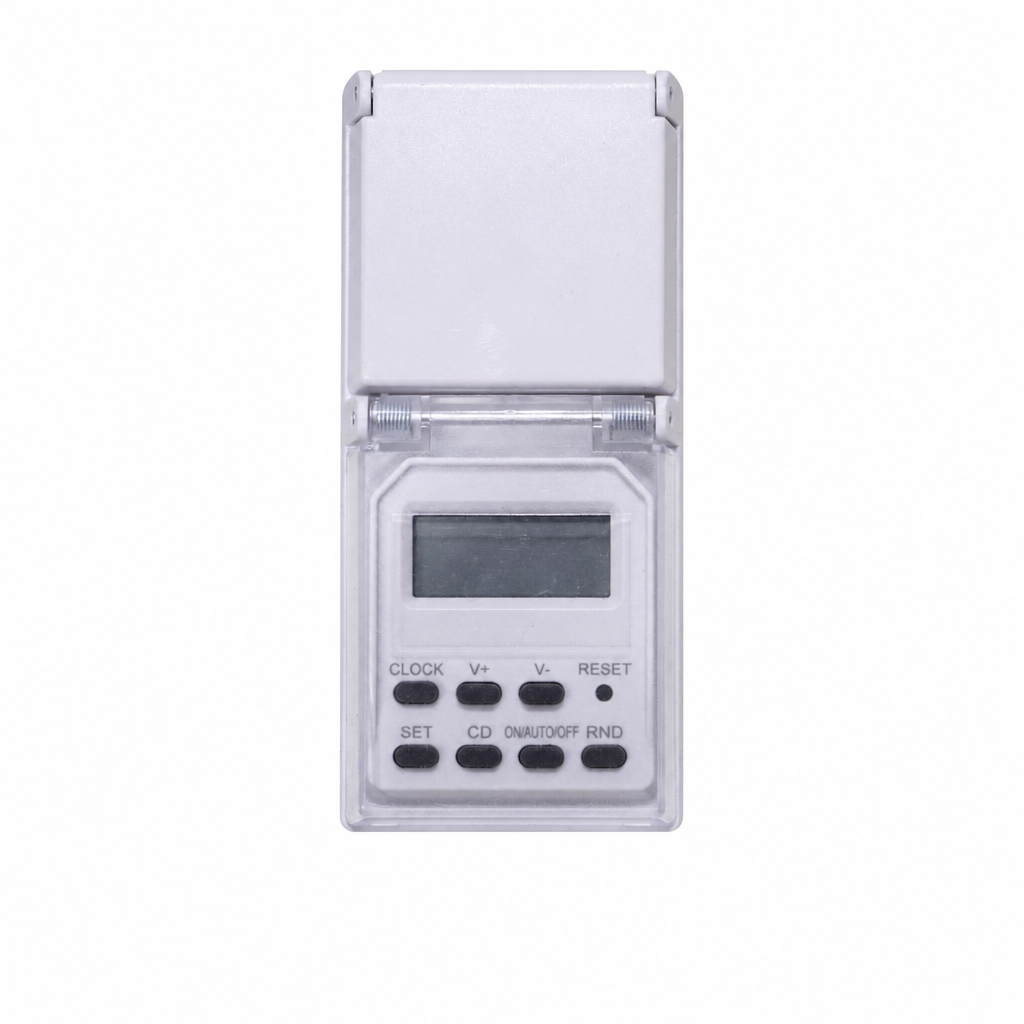 Descripción del producto del enchufe temporizador digital estanco TS-ED204 DE IP44