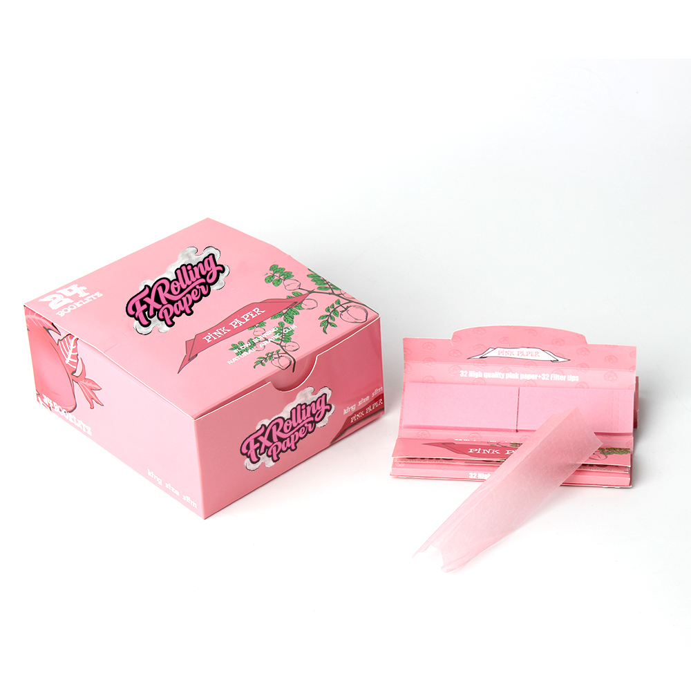 1 1/4 Inch Rolling Papers with Pre-Made Tips, 3×50 Sheets Portable Booklet Set