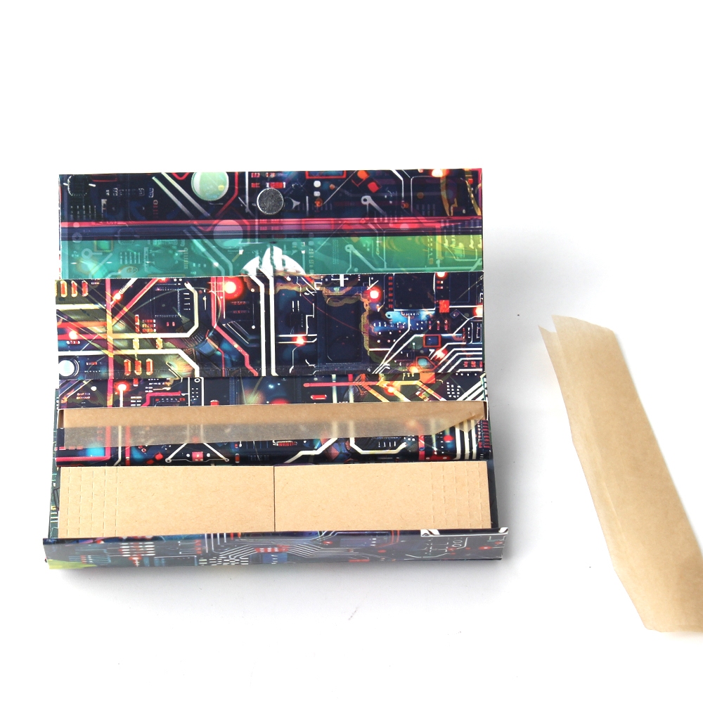 Magnetic Button Rolling Paper Booklets – Custom Printed, Grinder & Tips Set