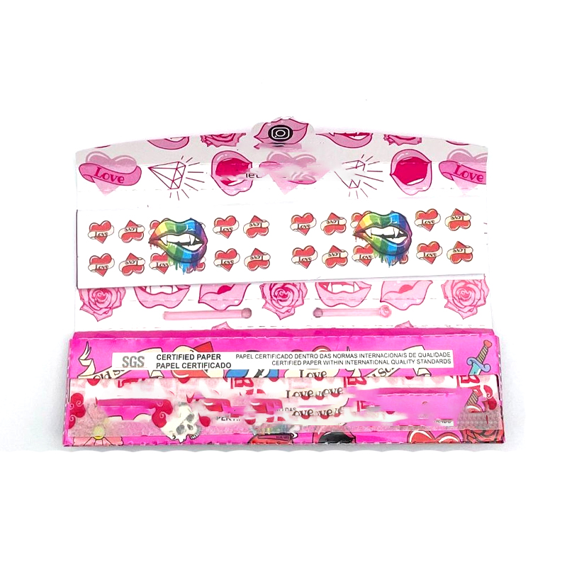 Premium 1 1/4" Rolling Paper & Filter Tips Combo, 3 Booklets of 50 Leaves Each