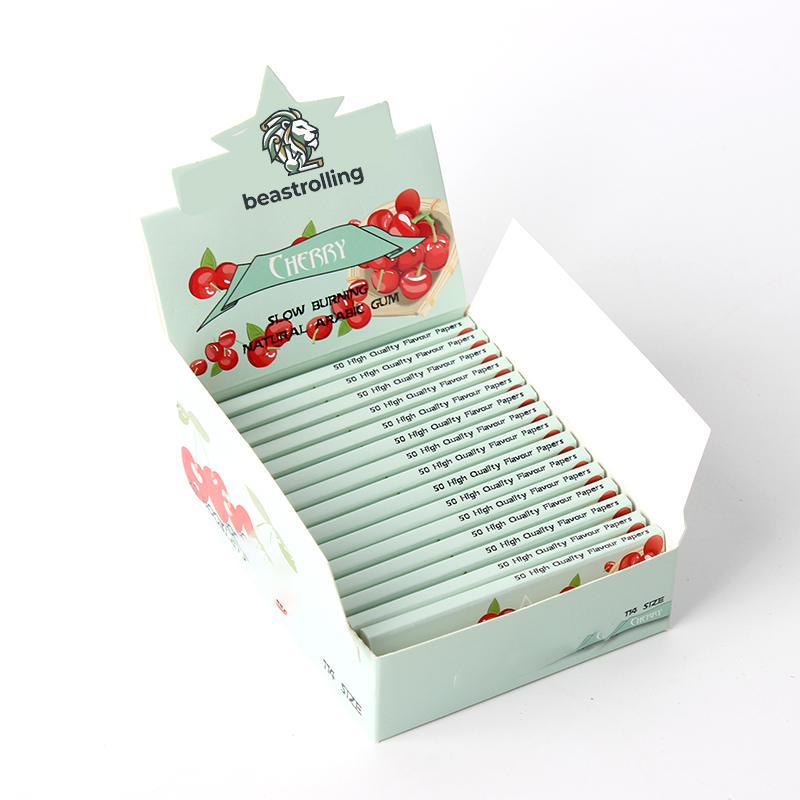 Logo-Printed Custom Rolling Papers, Slow-Burning Natural Papers for Resale