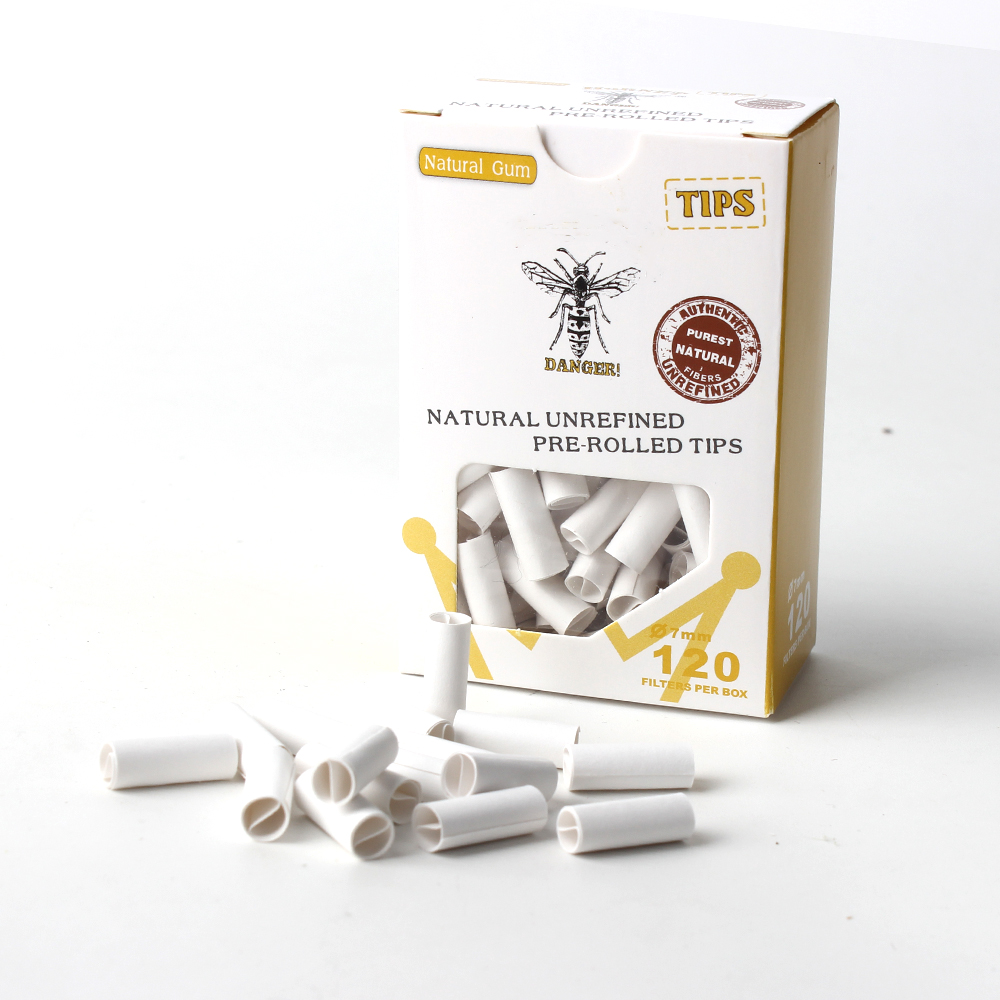 Natural Rolling Tips – Unbleached Kraft Paper Filters with W-Shape Design