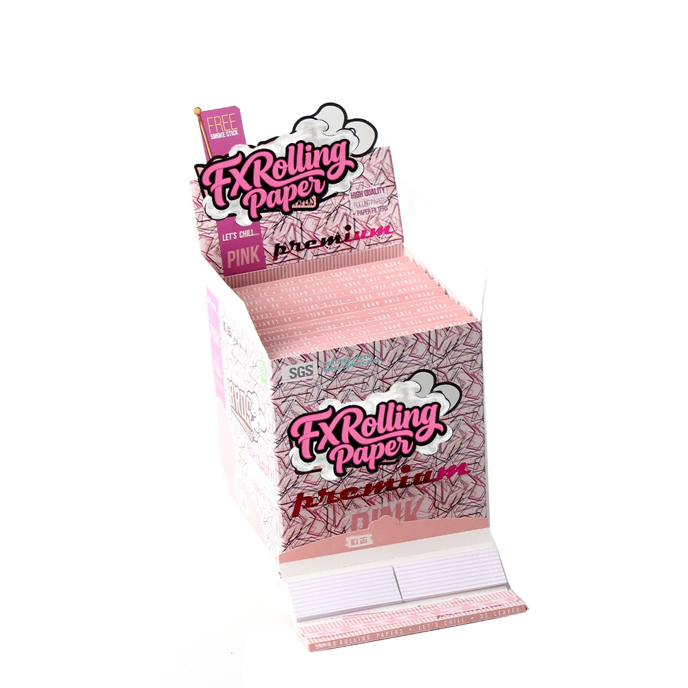 1 1/4" Size Rolling Paper Booklet Kit, 3 Portable Booklets with 50 Sheets & Tips