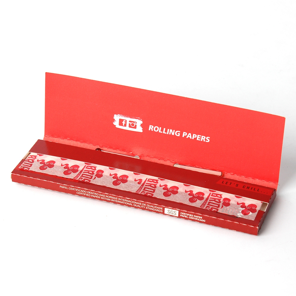 Custom Logo Printed Rolling Papers, Natural Unbleached Smoking Papers at Factory Price