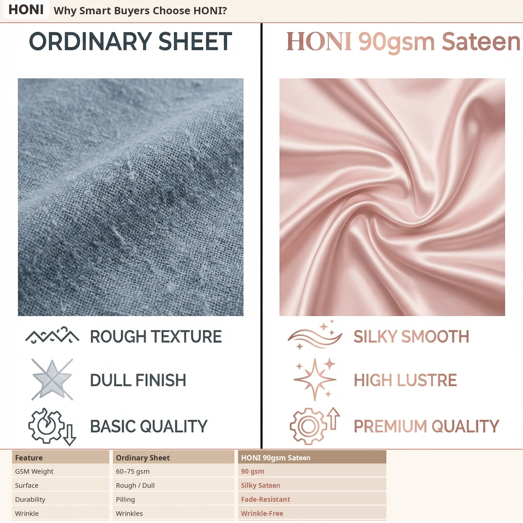 90gsm Silky Satin Bed Sheet Set – Wrinkle-Free, Fast Drying, All-Season Breathable – Wholesale Factory Direct