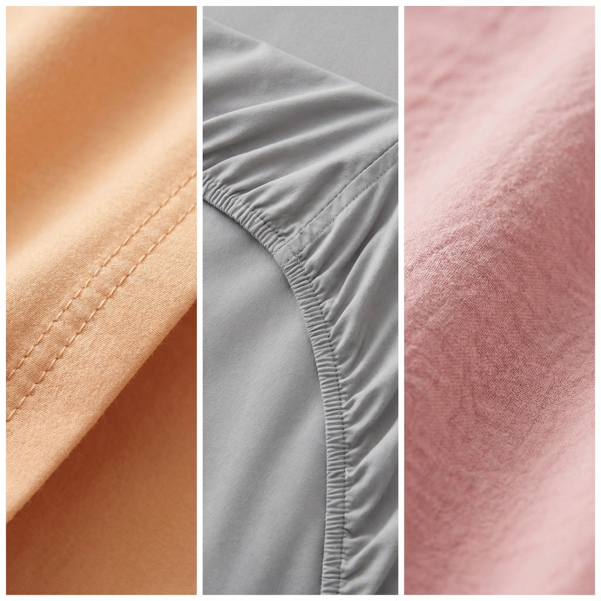 90GSM Washed Brushed Bed Sheet Set–Breathable, Moisture-Wicking&Temperature-Regulating
