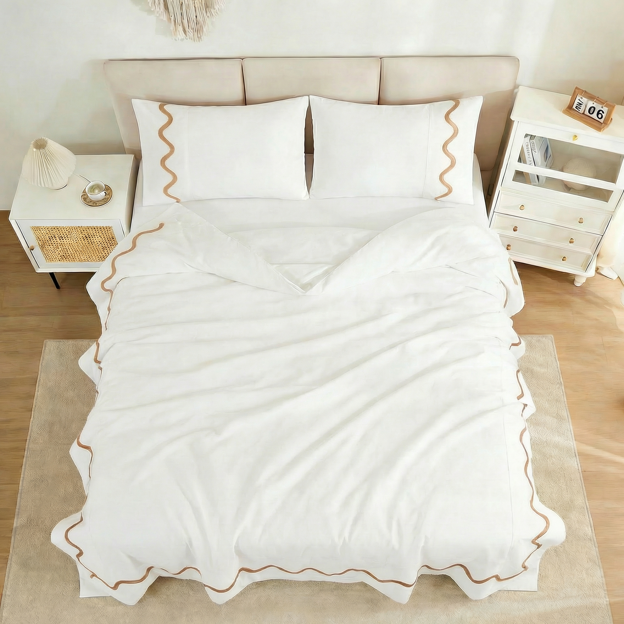 HONI 600TC 100% Tencel Sheet Set – Breathable & Silky Soft for a Refreshed Sleep