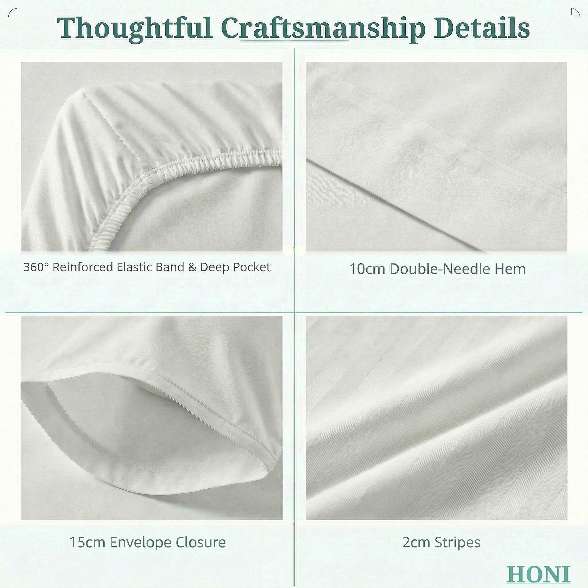 400TC 100% Cotton Satin Weave Dyed Flat Sheet–2cm Regular Satin Stripe