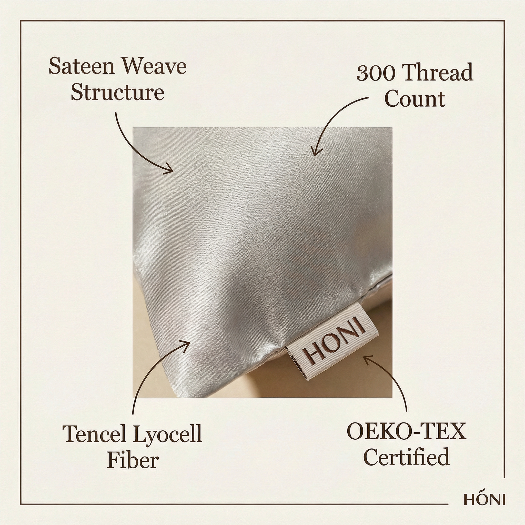 300TC 100% Tencel™ Lyocell Dyed Sheet Set– Silky Soft &Breathable Bedding