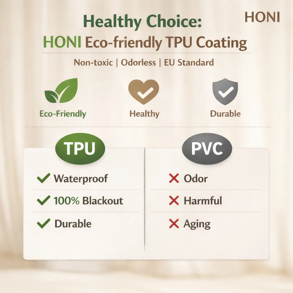 HONI 130 GSM Black Silk Blackout Curtains – Natural Earth Tone | Eco-Friendly & Serene Living