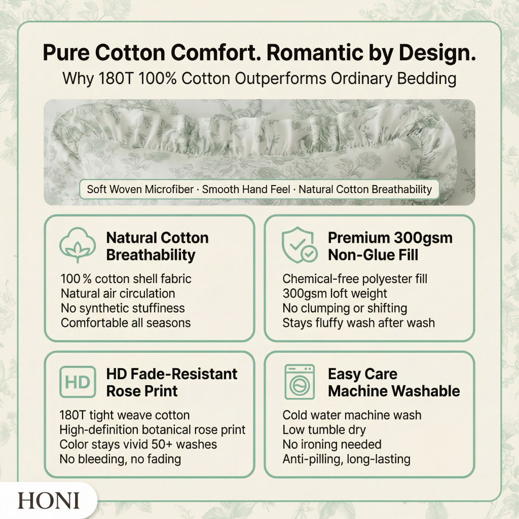Romantic Elegance – Complete 7-Piece Bedding Set