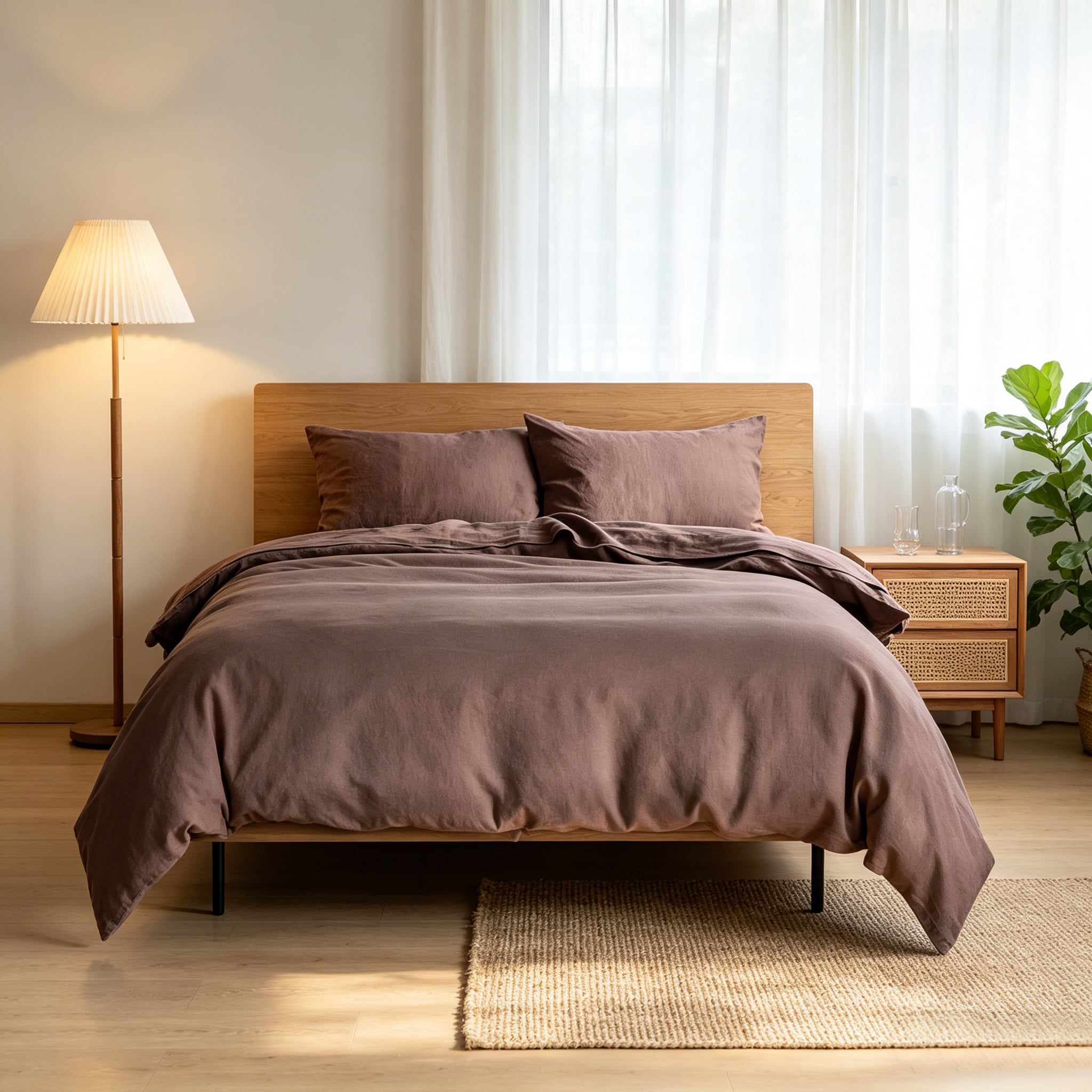 HONI 100% Pure Linen Duvet Cover Set – Wake Up to Luxury Every Morning